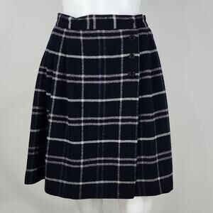 Vintage Jones New York Wool Plaid Skirt Size 10P